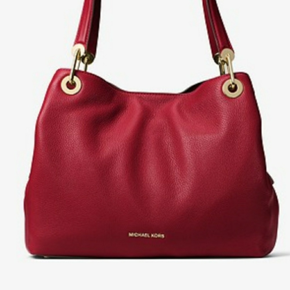 Michael Kors Raven Leather Handbag. Brand NEW!